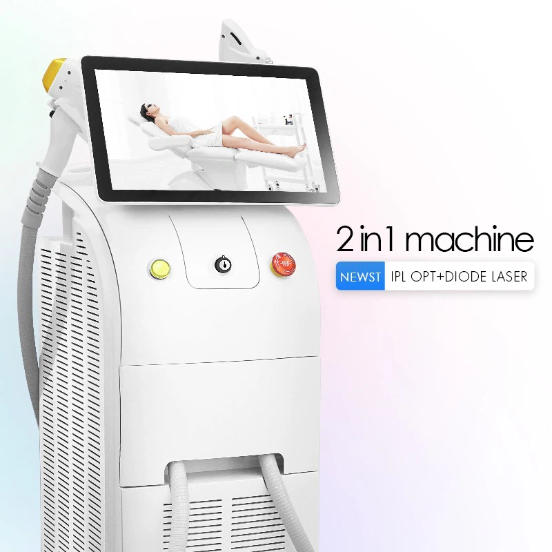 IPL OPT+Diode Laser 2in1 Hair Removal Machine