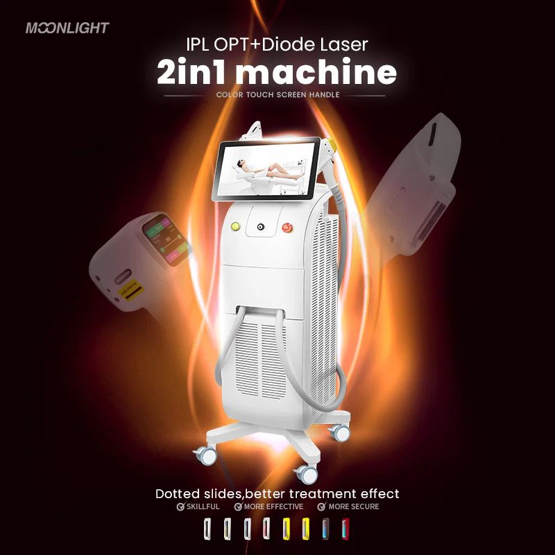 Meaisín Bainte Gruaige IPL OPT+Dé-óid 2in1